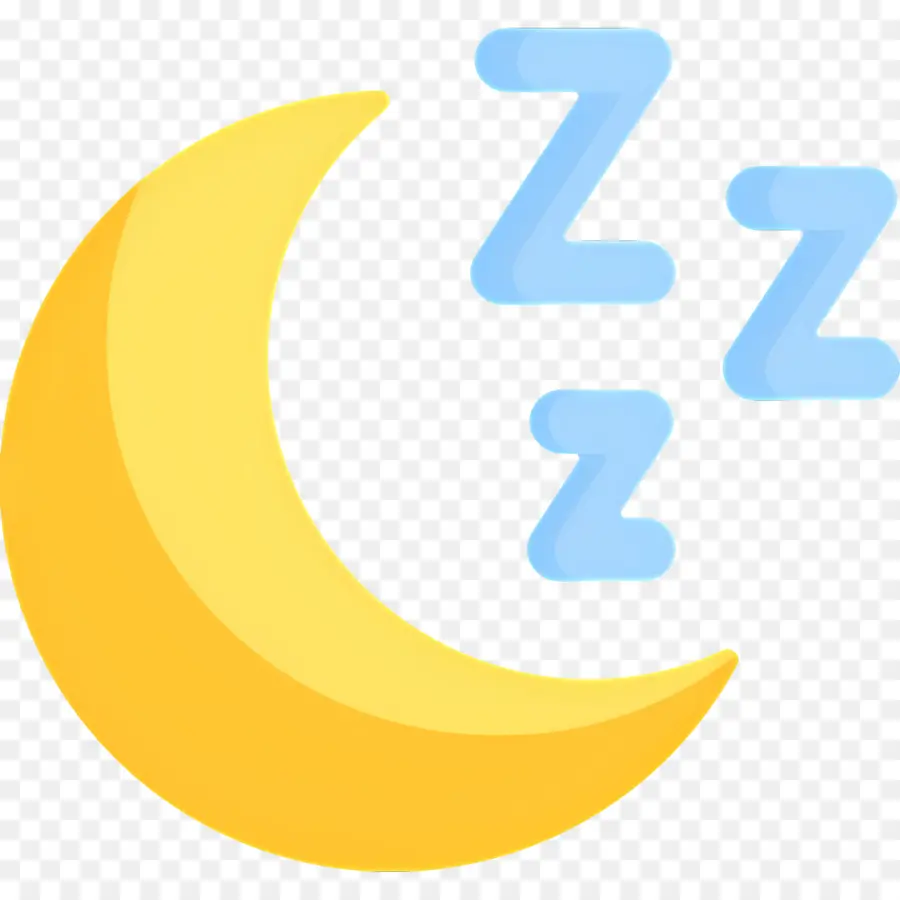 นอนหลับ Zzz，Moon With Z's PNG