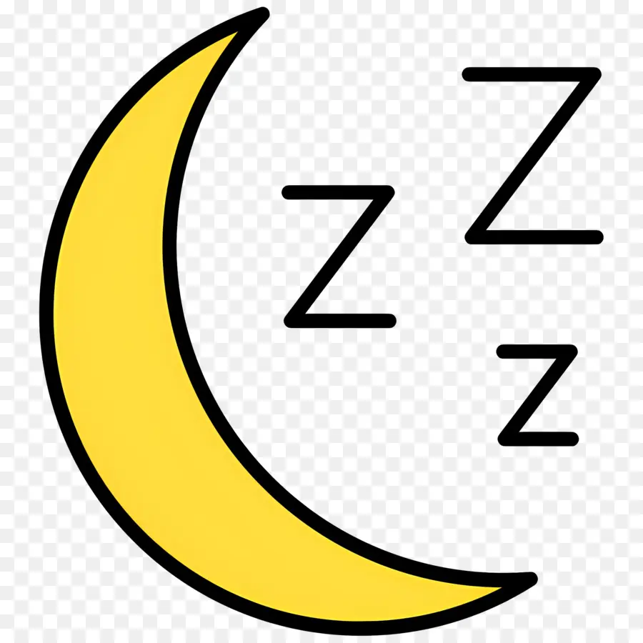 นอนหลับ Zzz，Moon With Z's PNG