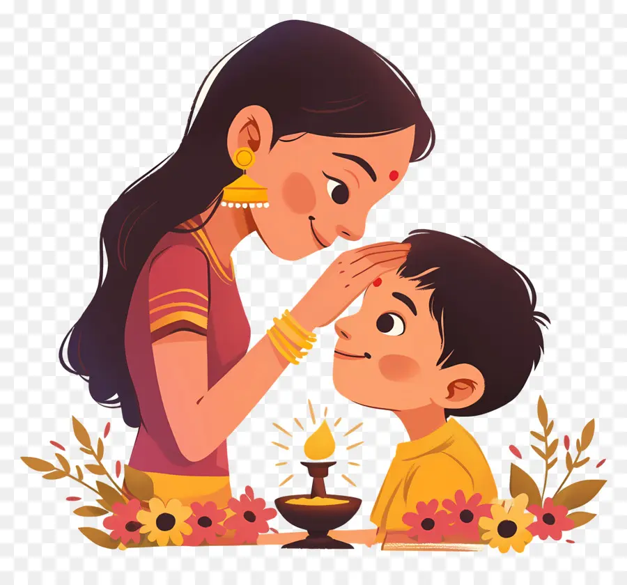 Bhai Dooj，แม่และลูก PNG