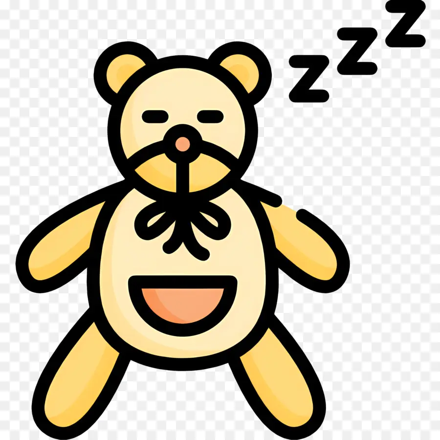 นอนหลับ Zzz，หมีตุ๊กตานอนหลับ PNG