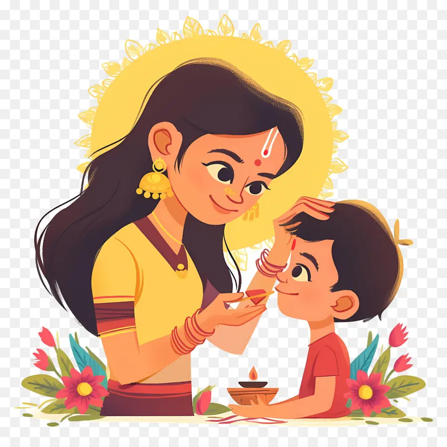 Bhai Dooj，ผู้หญิงและลูก PNG