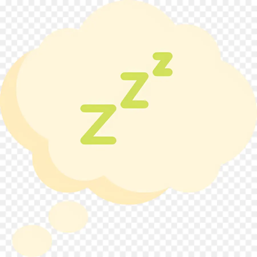 นอนหลับ Zzz，คิดฟองกับ Zzz PNG