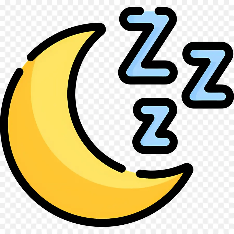 นอนหลับ Zzz，Moon With Z's PNG