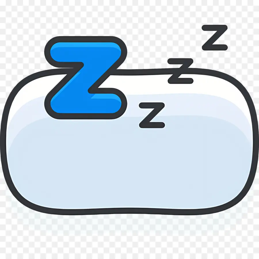 นอนหลับ Zzz，หมอนด้วย Zs PNG