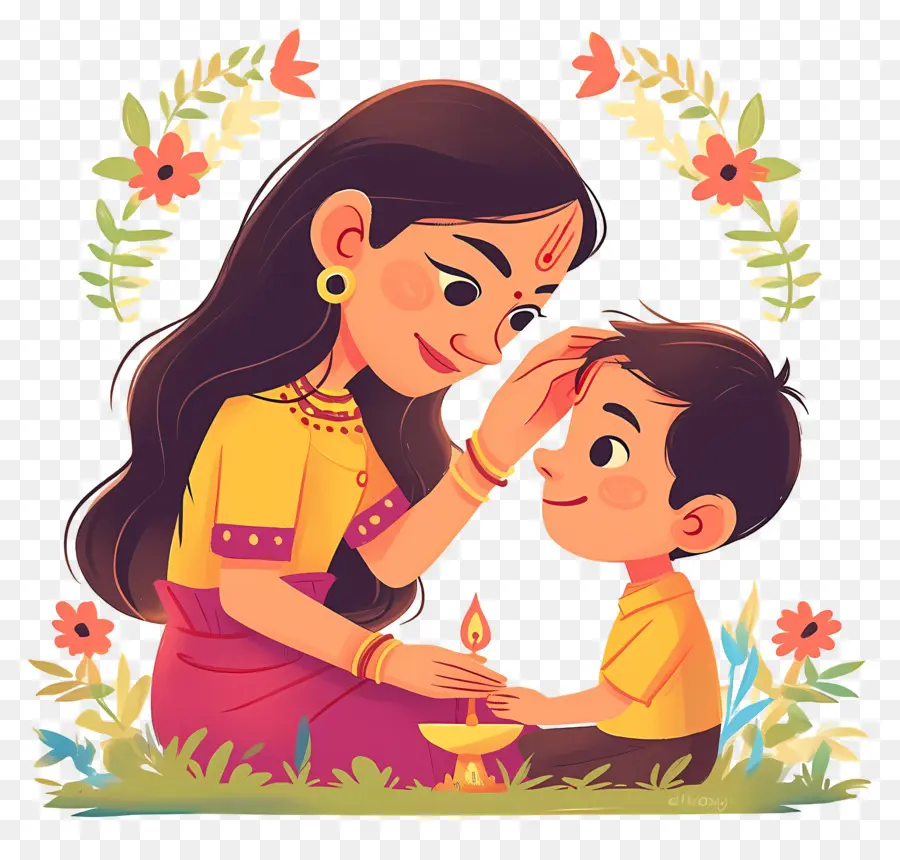 Bhai Dooj，แม่และลูก PNG