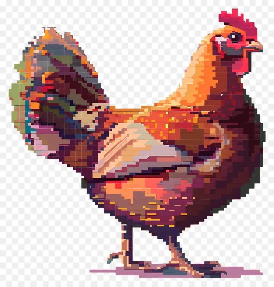 Pixel Thanksgiving Turkey，ไก่พิกเซล PNG