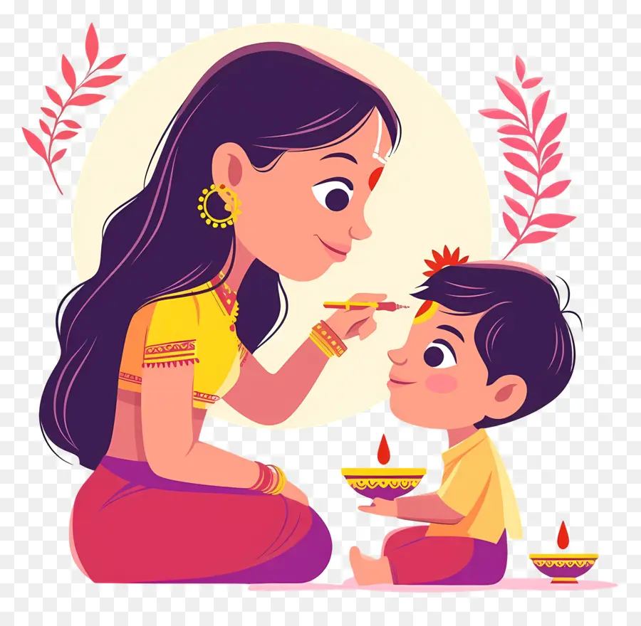 Bhai Dooj，แม่และลูก PNG