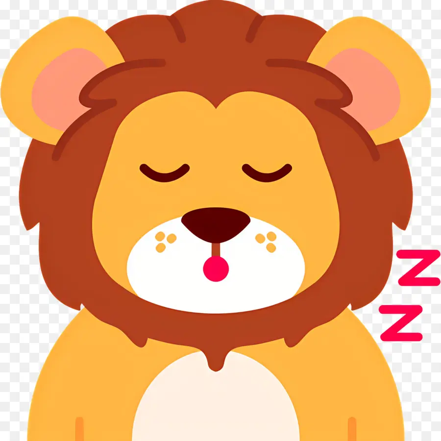 นอนหลับ Zzz，สิงโตนอนหลับ PNG