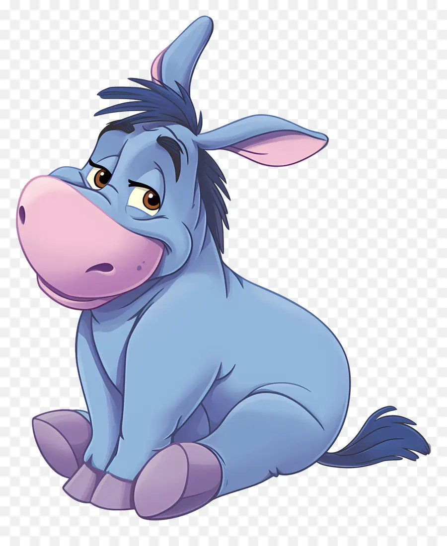 Eeyore，Blue Donkey PNG