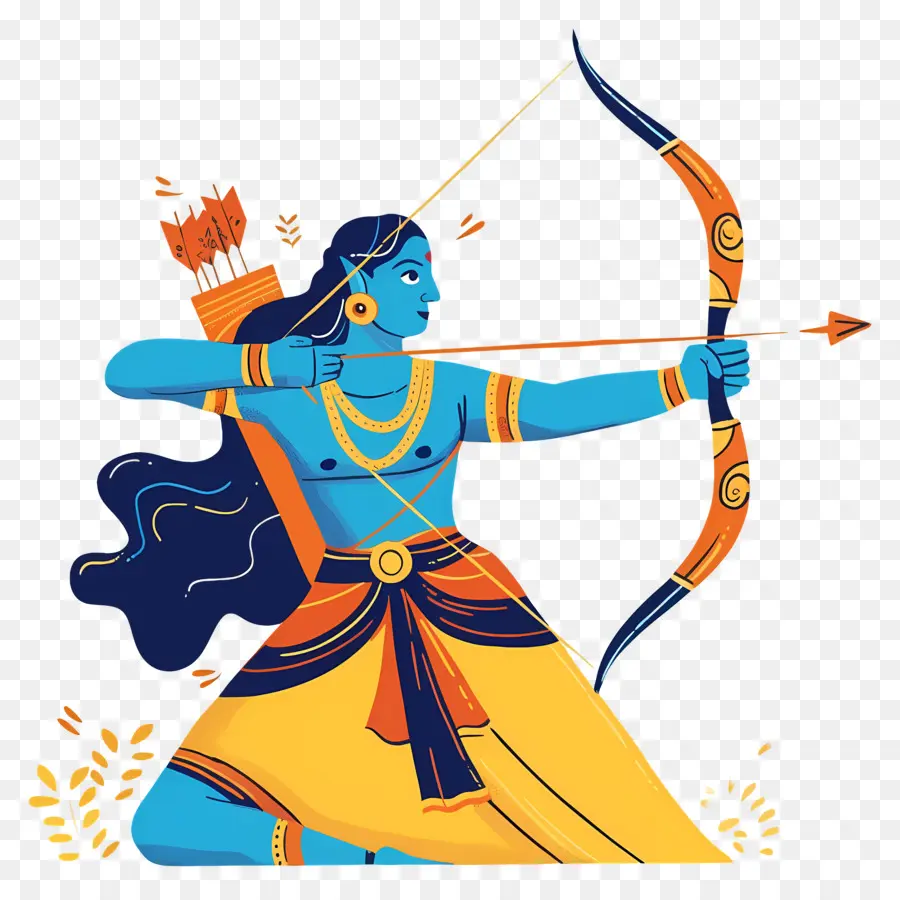 Dussehra，อาร์เชอร์ด้วยธนู PNG