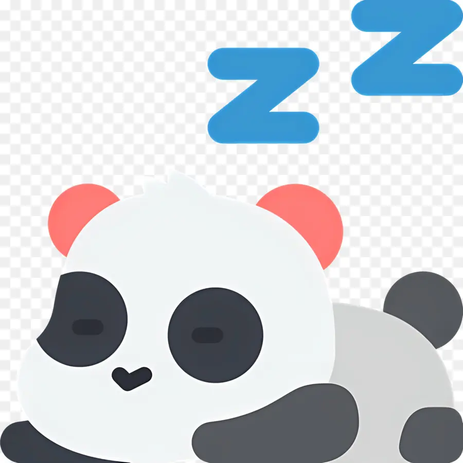 นอนหลับ Zzz，แพนด้านอนหลับ PNG