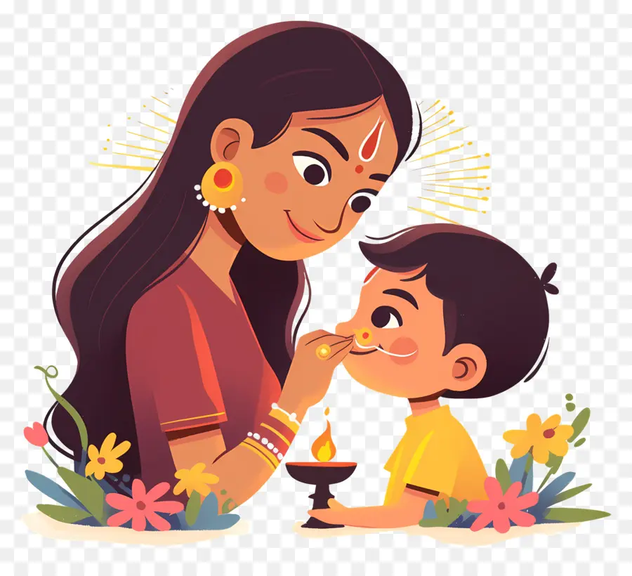 Bhai Dooj，แม่และลูก PNG