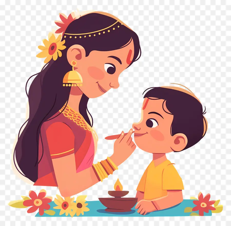 Bhai Dooj，แม่และลูก PNG