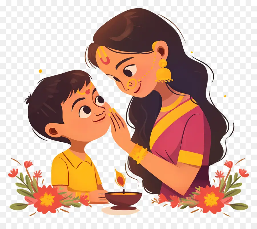 Bhai Dooj，แม่และลูก PNG