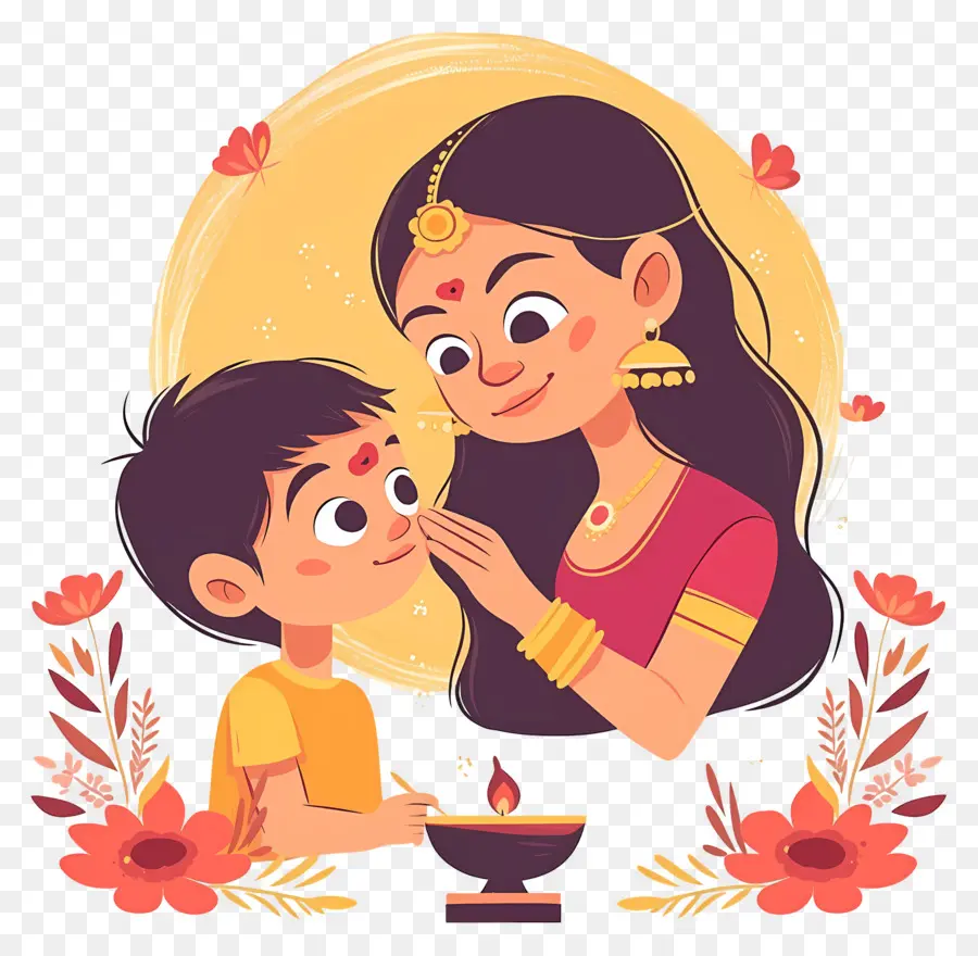 Bhai Dooj，แม่และลูก PNG