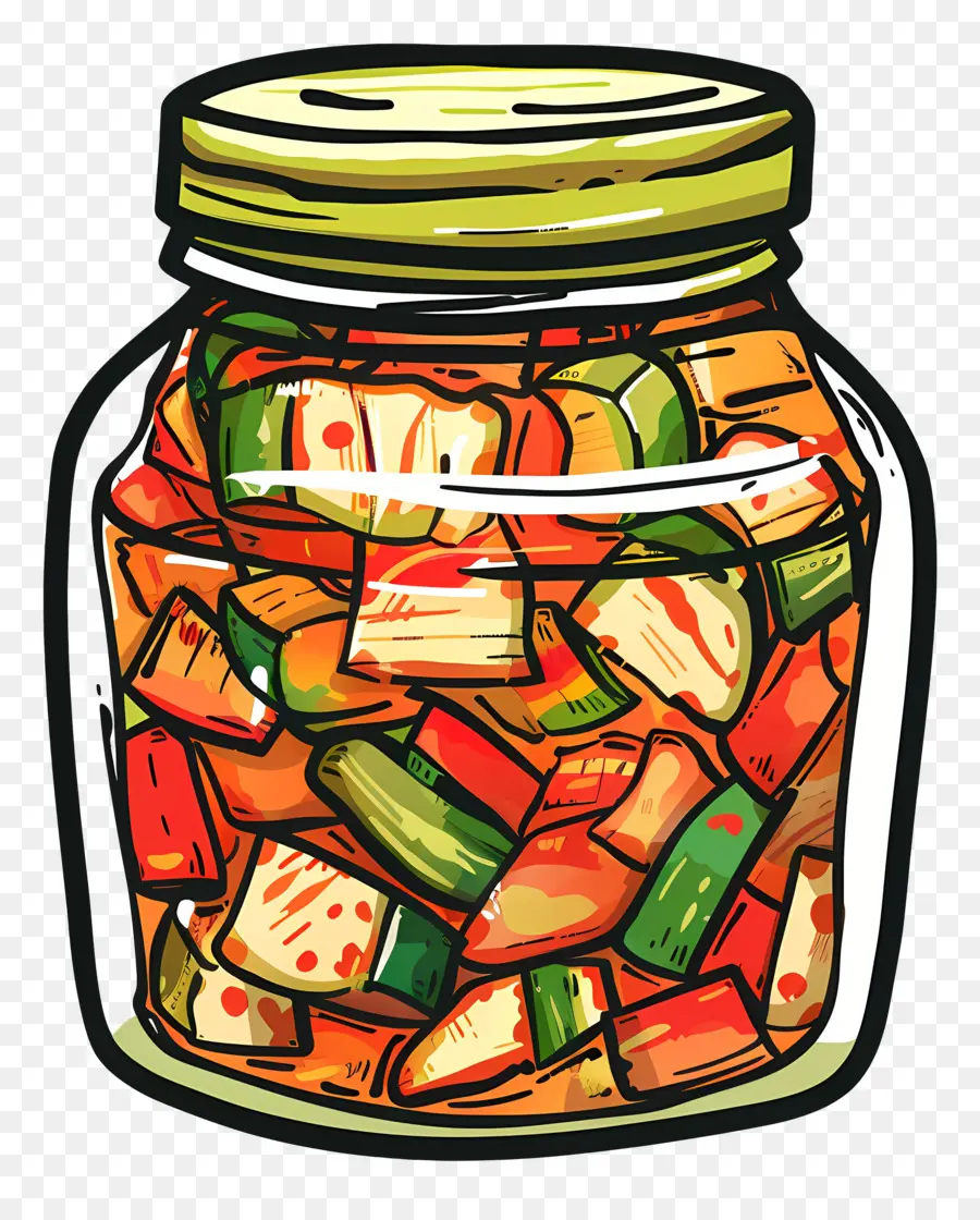 Kimchi Jar，ผักดองในขวด PNG