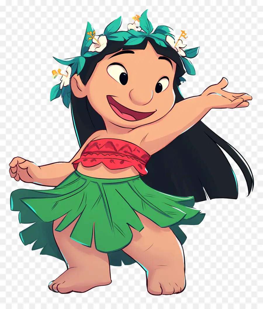 ครีบ Lilo，สาวฮูลา PNG