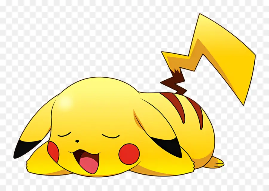 Pikachu，Pikachu นอนหลับ PNG