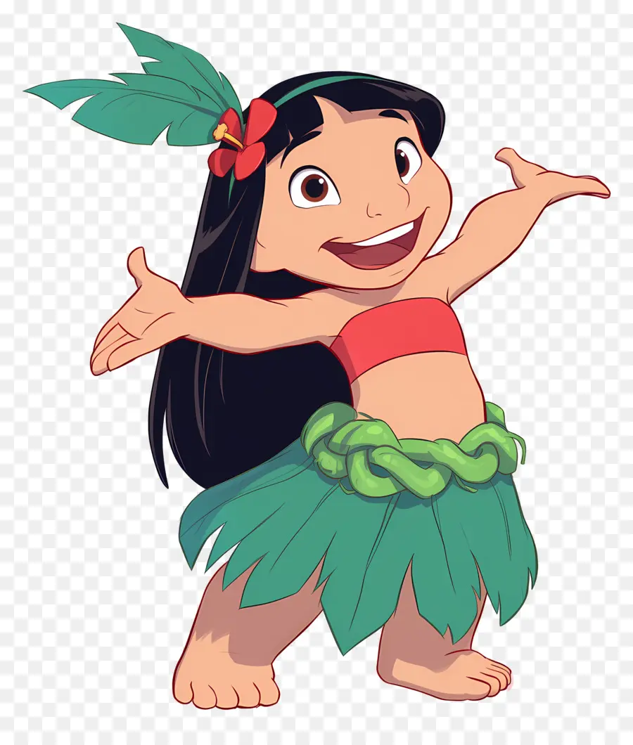 ครีบ Lilo，สาวฮูลา PNG