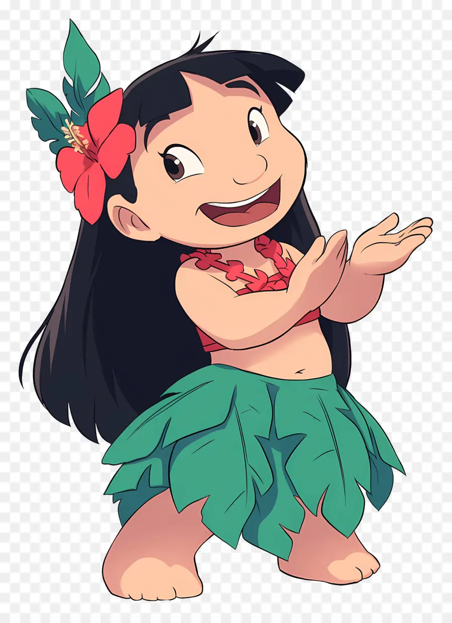 ครีบ Lilo，สาวฮูลา PNG