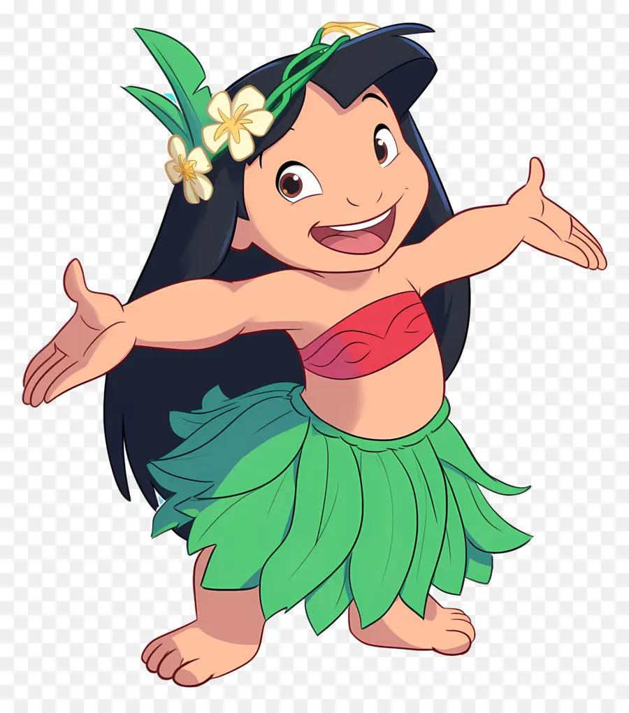 ครีบ Lilo，สาวฮูลา PNG