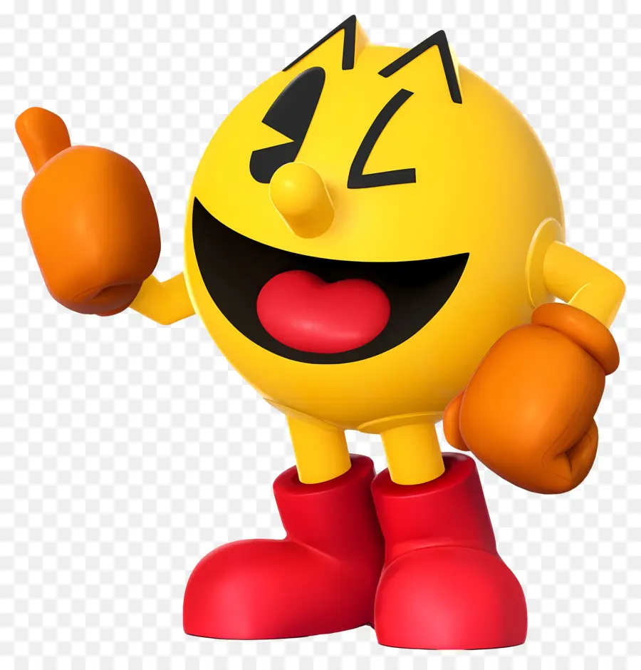 Pac Man，ตัวการ์ตูนสีเหลือง PNG