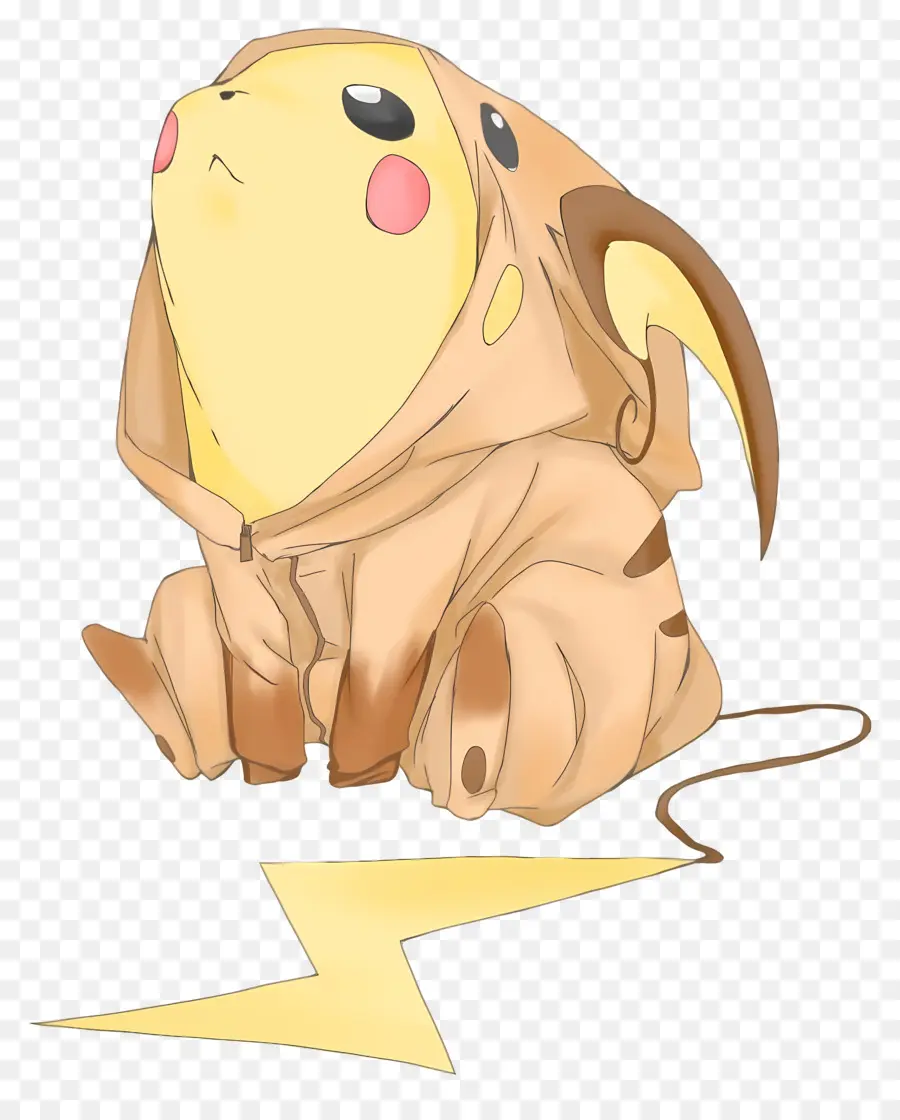 Pikachu，Pikachu ใน Hoodie PNG