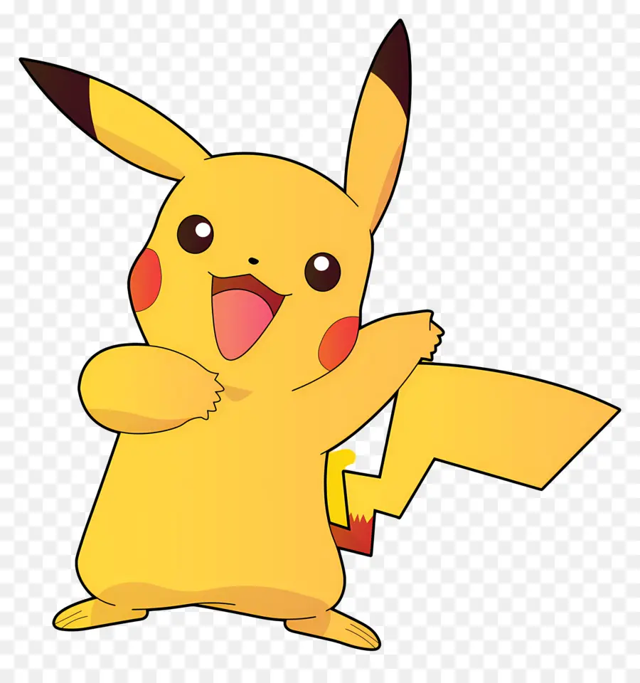 Pikachu，สีเหลือง PNG