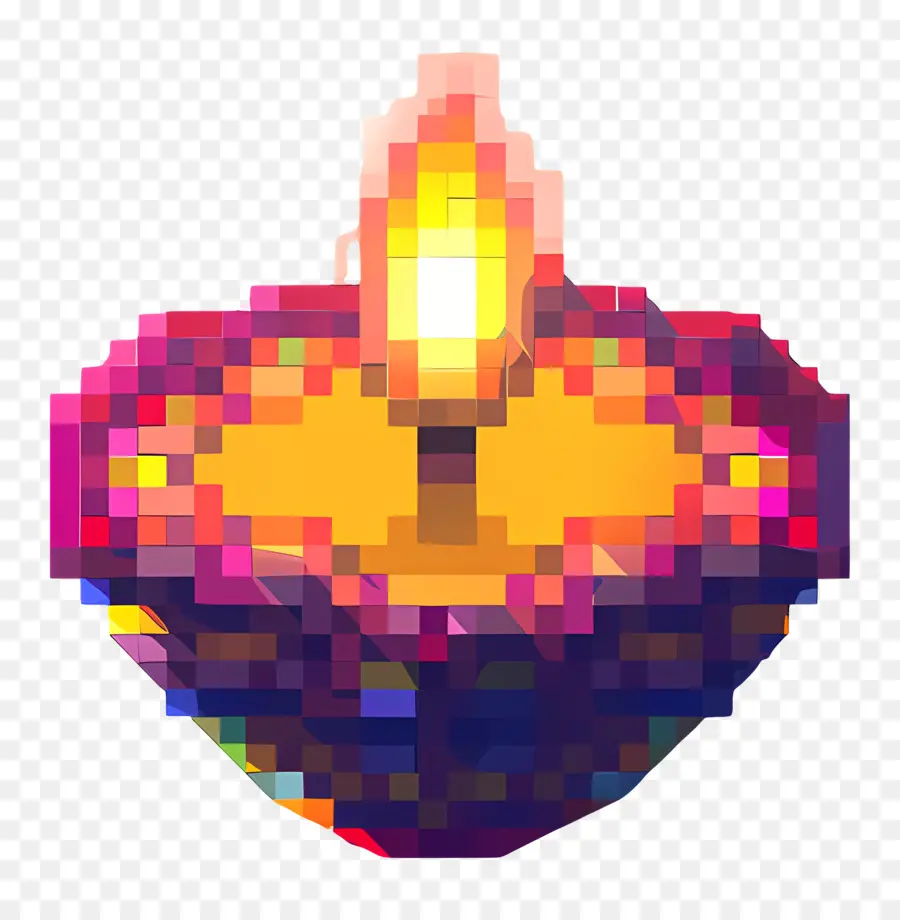 Pixel Diwali Diwali，Diya PNG