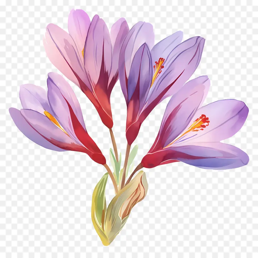 Crocus สีเหลือง，ดอกไม้ Crocus PNG