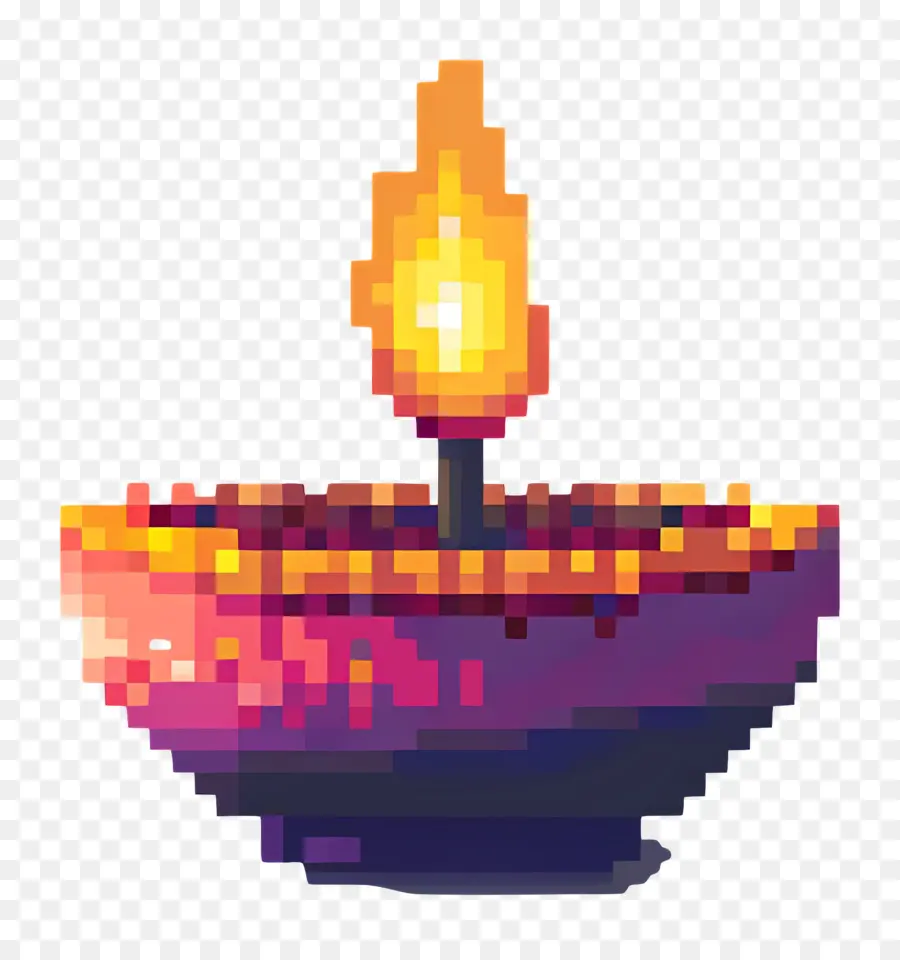 Pixel Diwali Diwali，Diya PNG