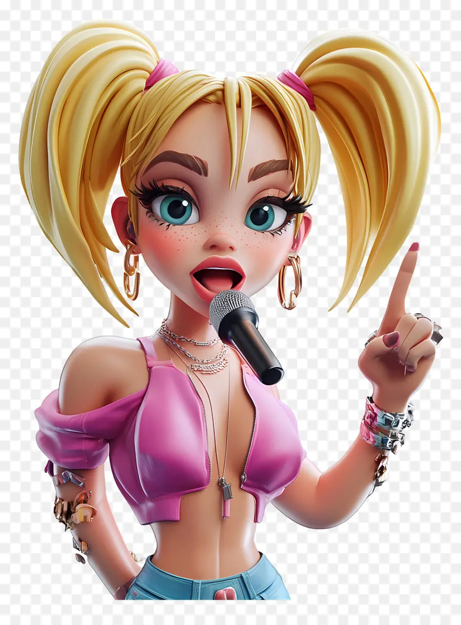 Miley Cyrus，รูปการ์ตูนร้องเพลง PNG