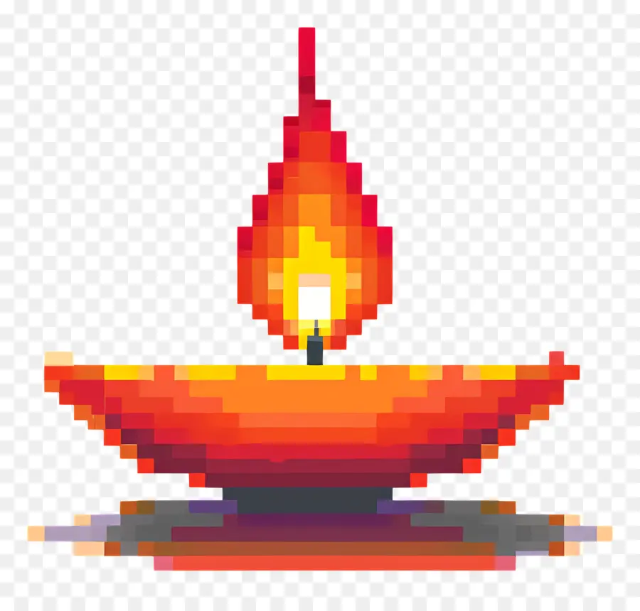 Pixel Diwali Diwali，Diya PNG