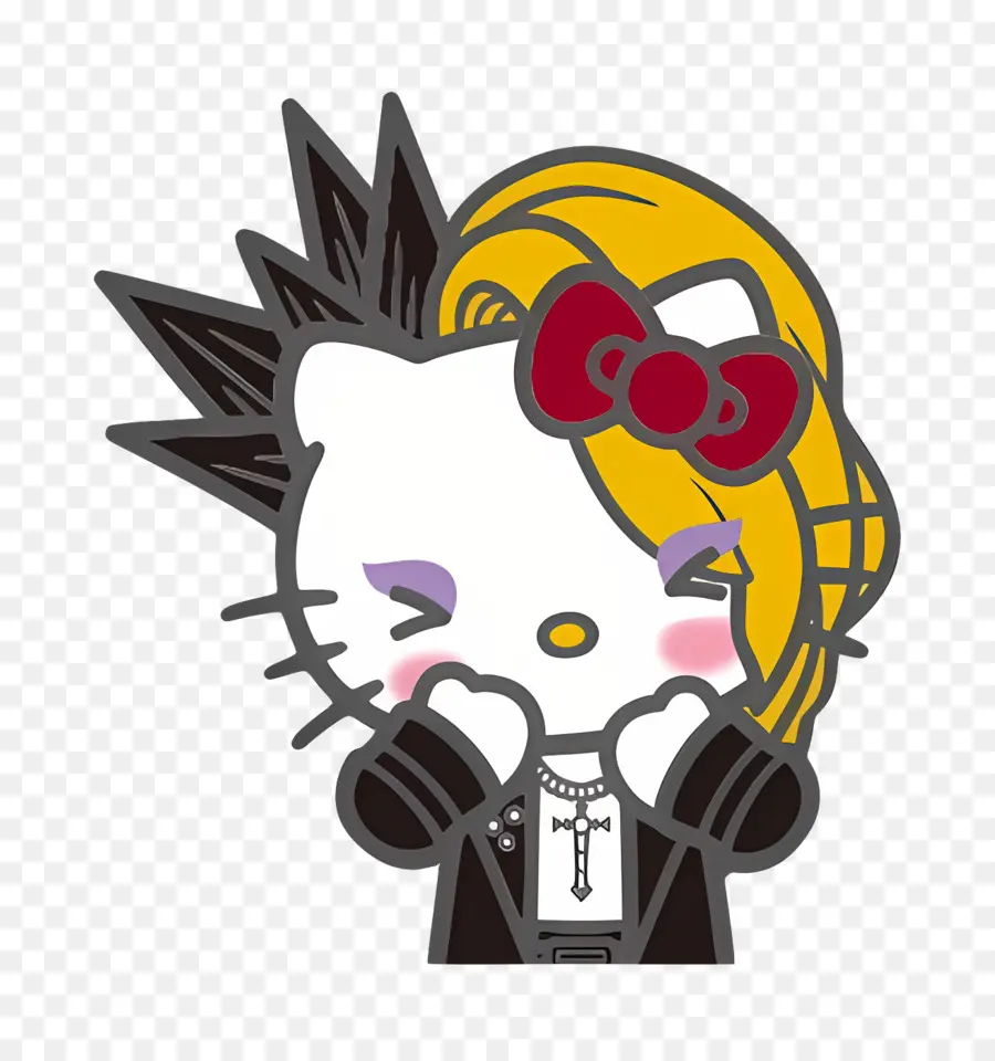 โยชิคิตตี้，Hello Kitty กับทรงผมพังค์ PNG