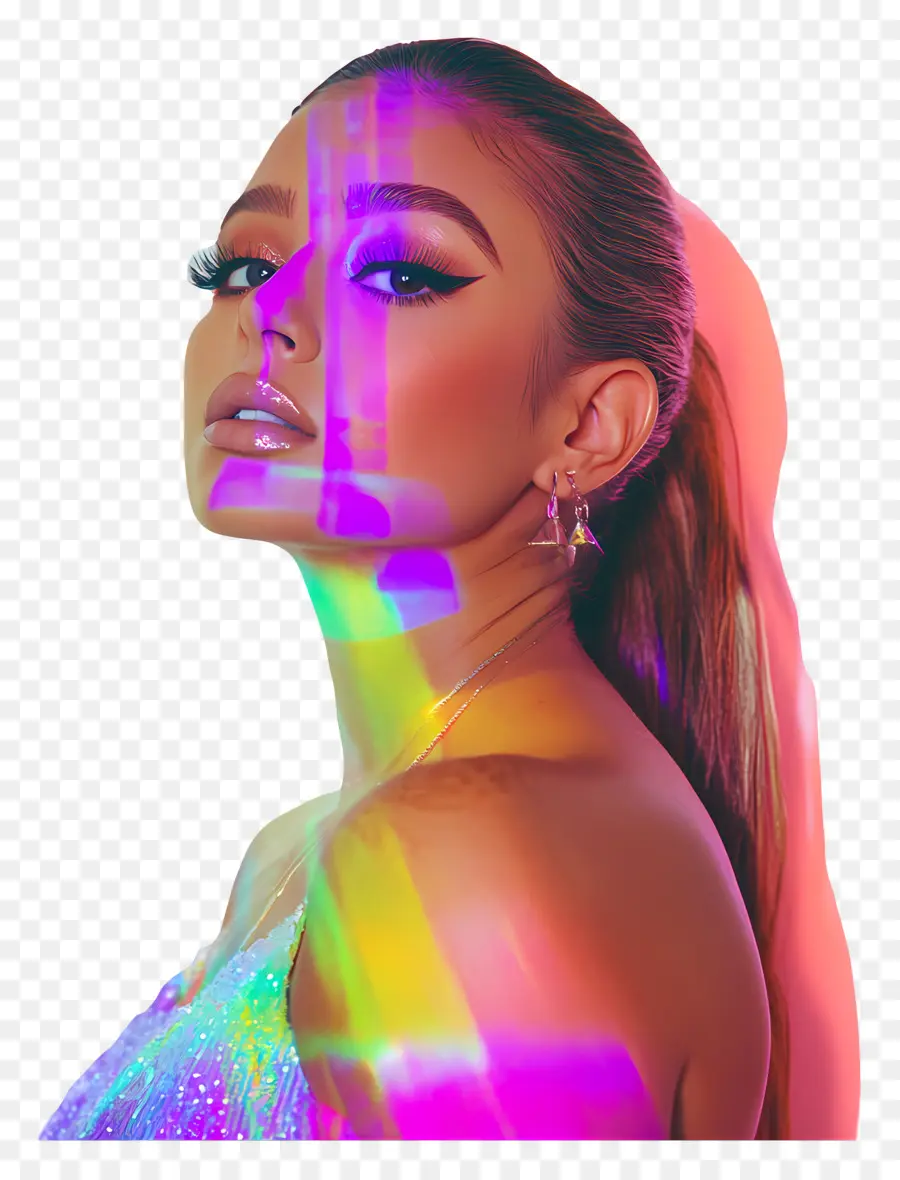 Ariana Grande，ภาพสีสันสดใส PNG