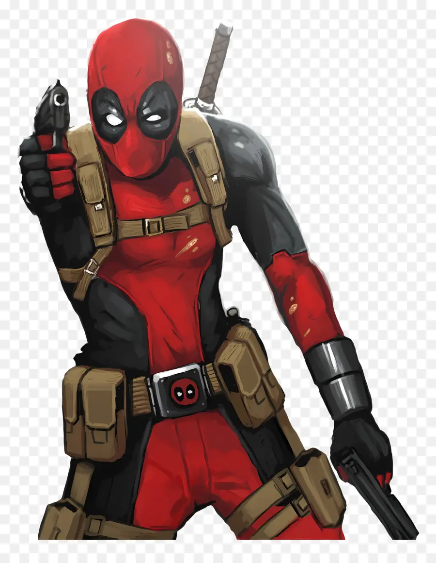 Deadpool，ซูเปอร์ฮีโร่สีแดง PNG