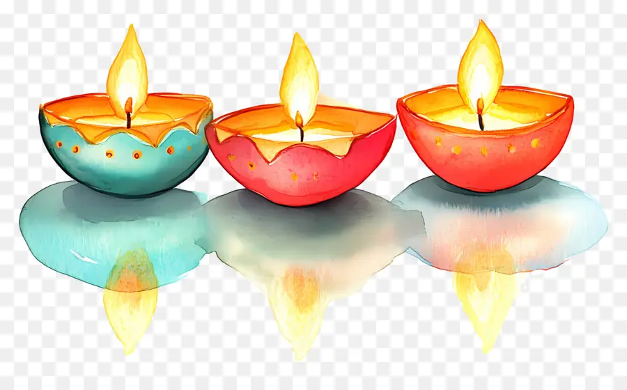 โคมไฟน้ำมัน Diwali，เทียน PNG