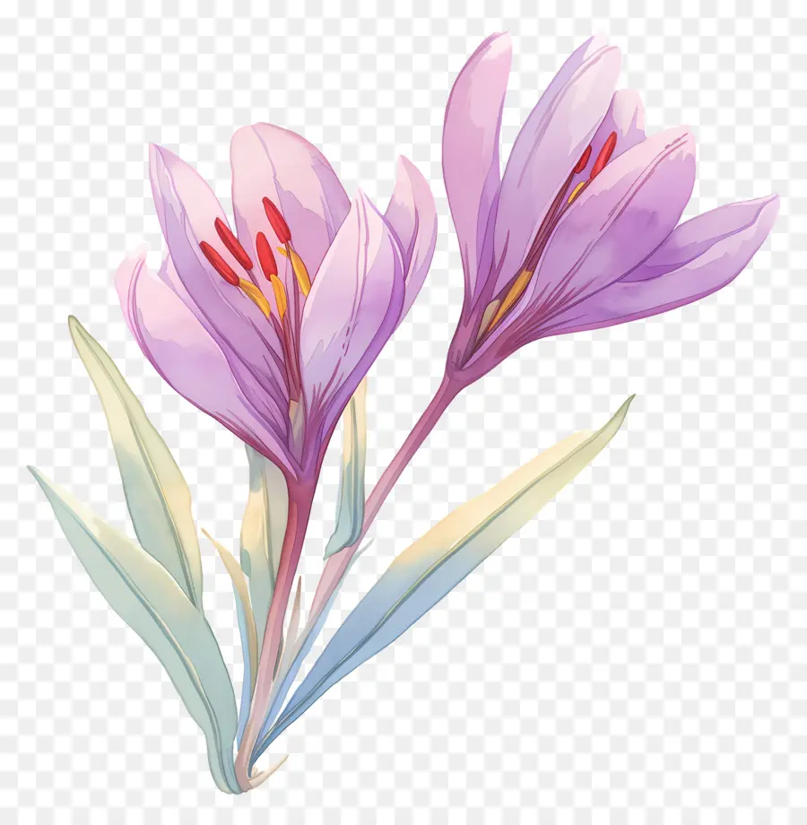 Crocus สีเหลือง，ดอกไม้ Crocus PNG