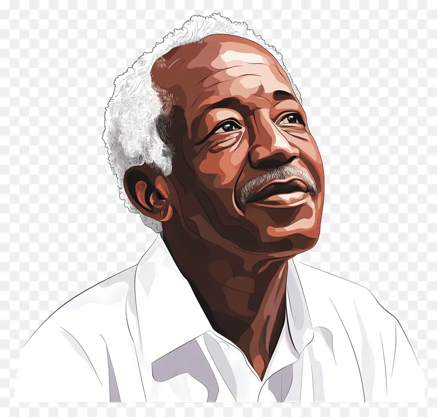 Julius Nyerere，ภาพประกอบชายสูงอายุ PNG