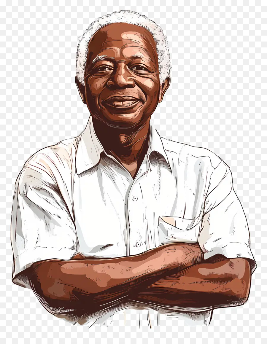 Julius Nyerere，ชายชรายิ้ม PNG