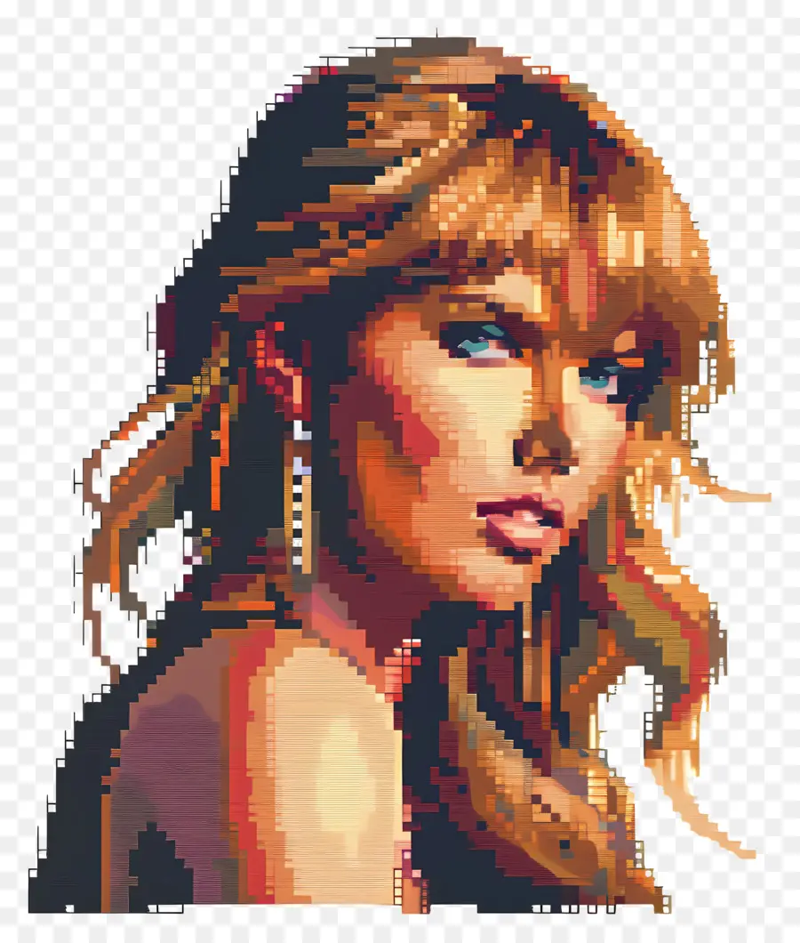 Pixel Taylor Swift，ภาพศิลปะพิกเซล PNG