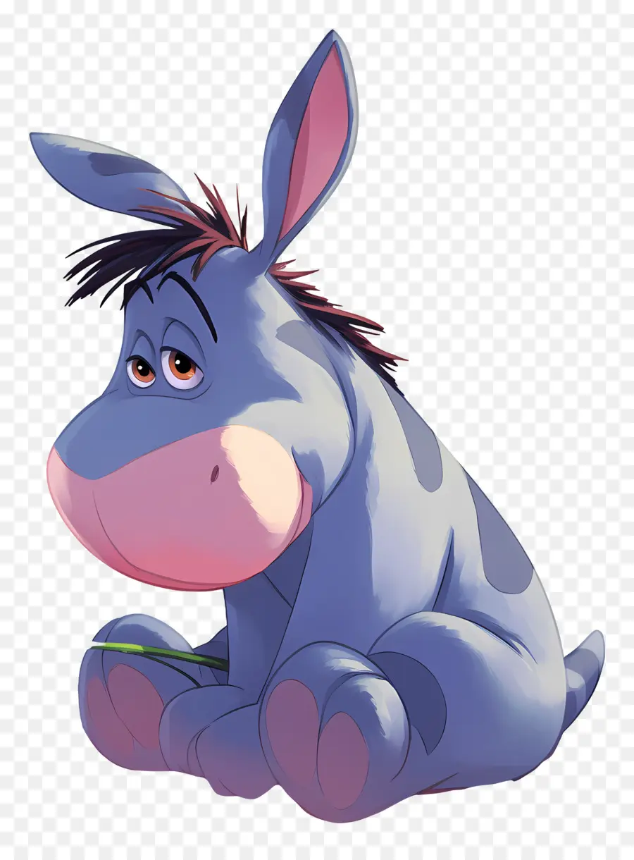 Eeyore，Blue Donkey PNG