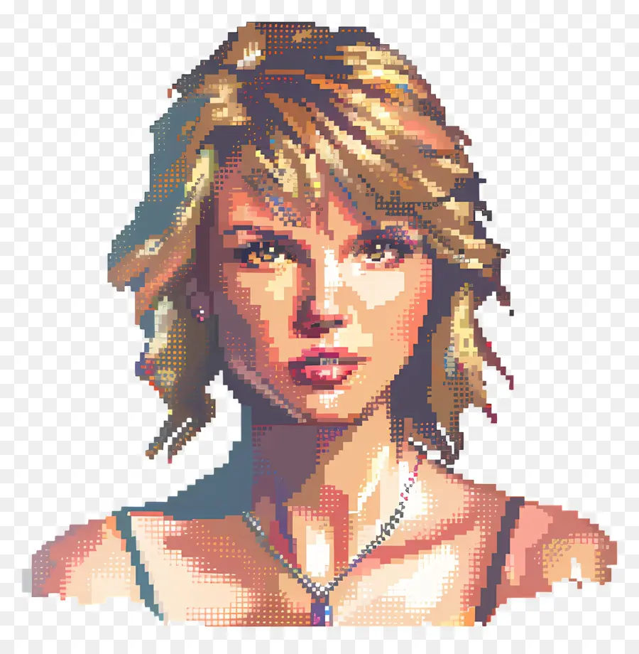 Pixel Taylor Swift，ภาพศิลปะพิกเซล PNG