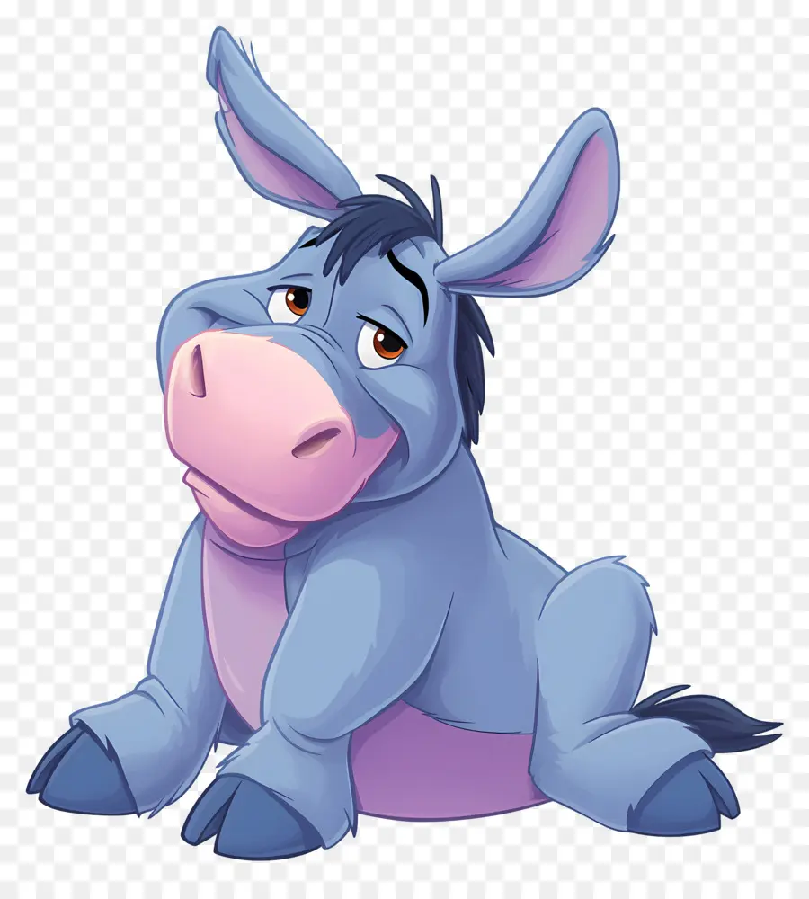 Eeyore，Blue Donkey PNG