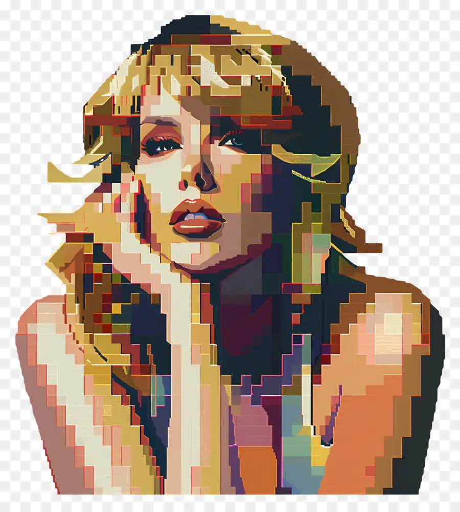 Pixel Taylor Swift，ภาพผู้หญิงพิกเซล PNG