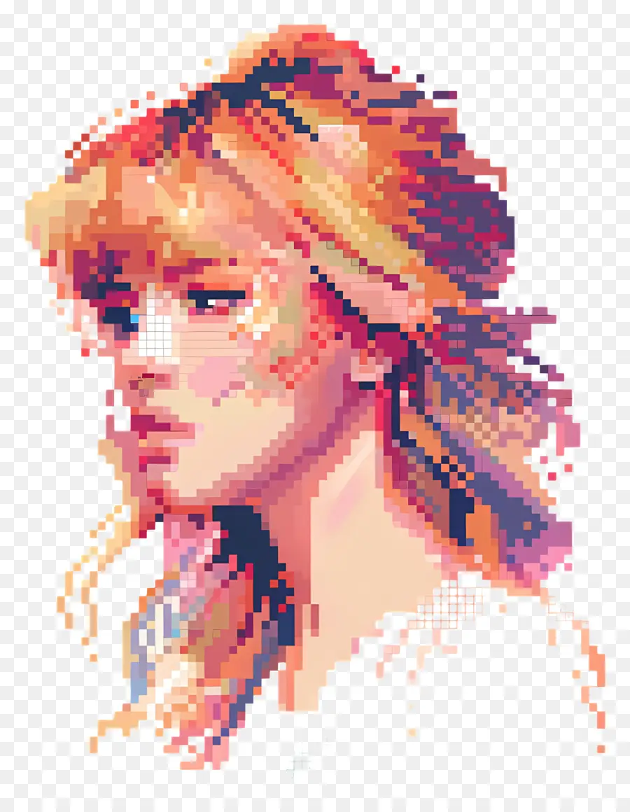 Pixel Taylor Swift，สาวศิลปะพิกเซล PNG