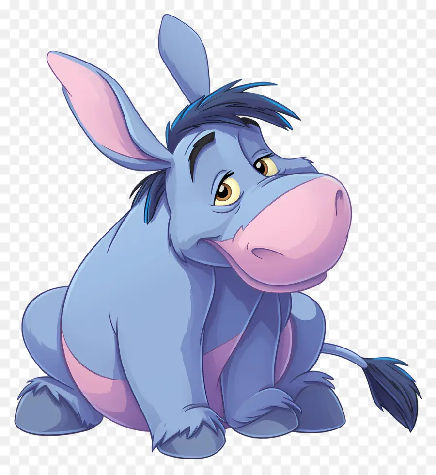 Eeyore，Blue Donkey PNG