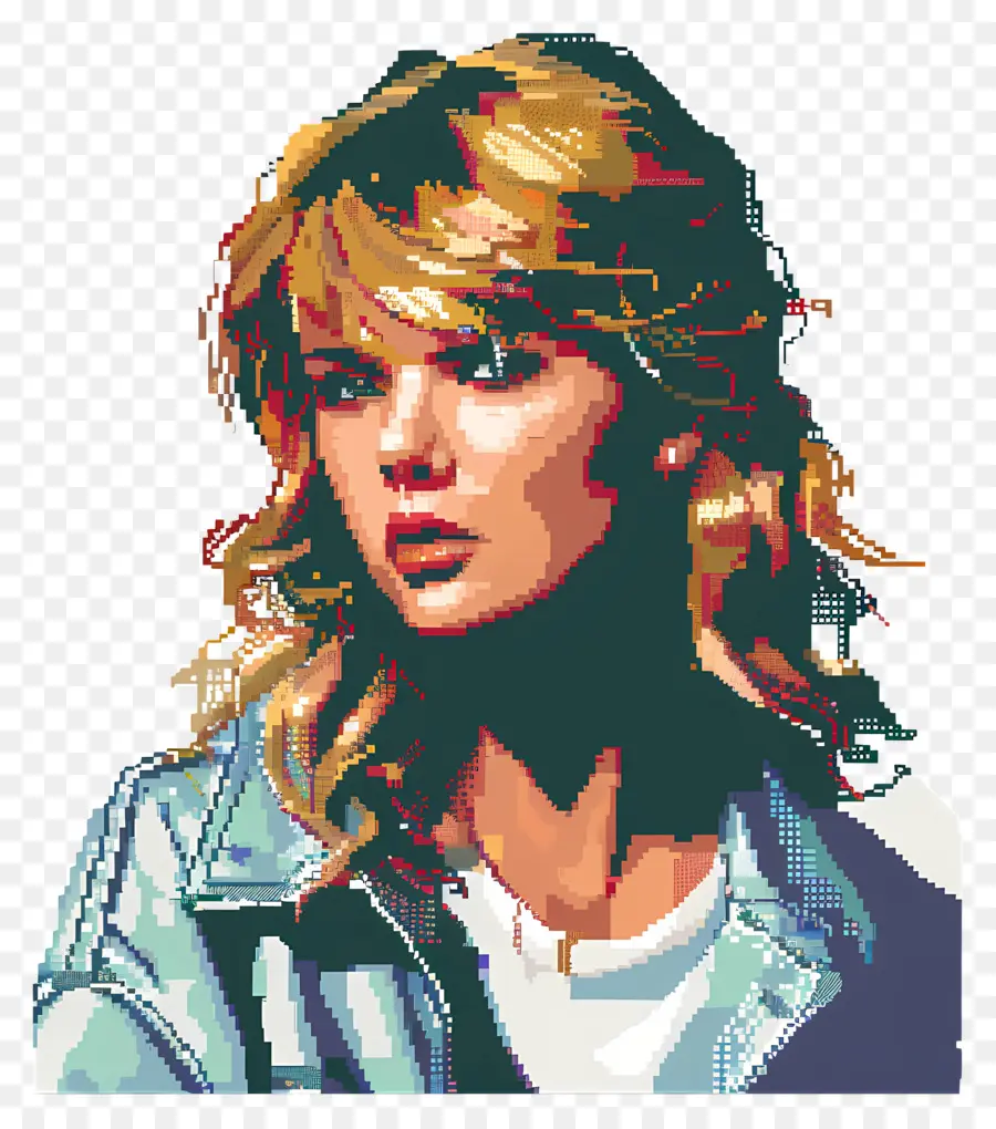 Pixel Taylor Swift，ภาพศิลปะพิกเซล PNG