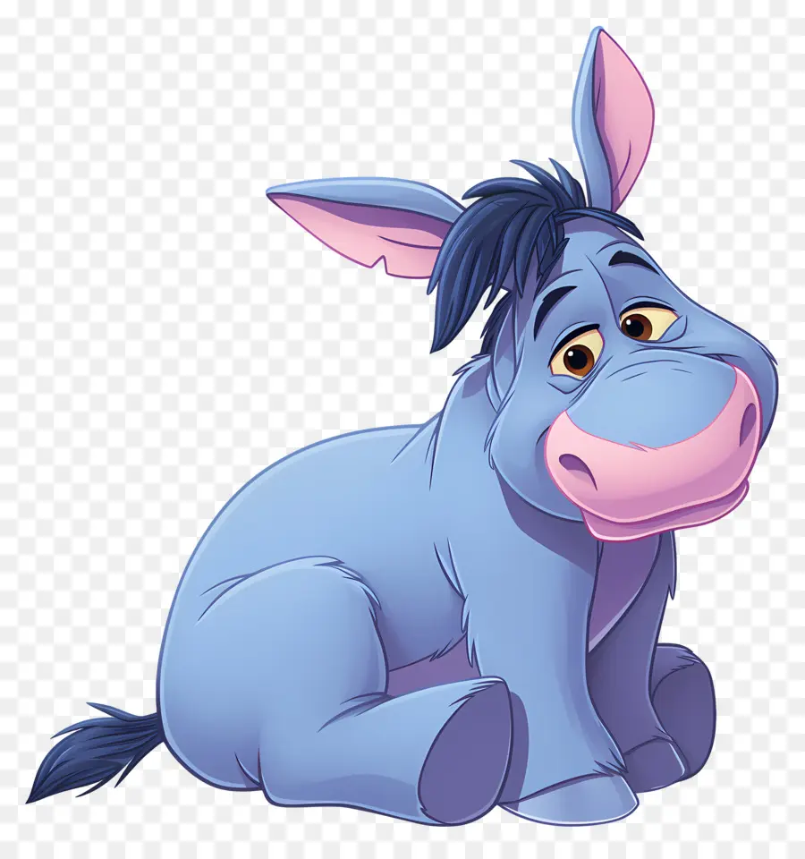 Eeyore，Blue Donkey PNG