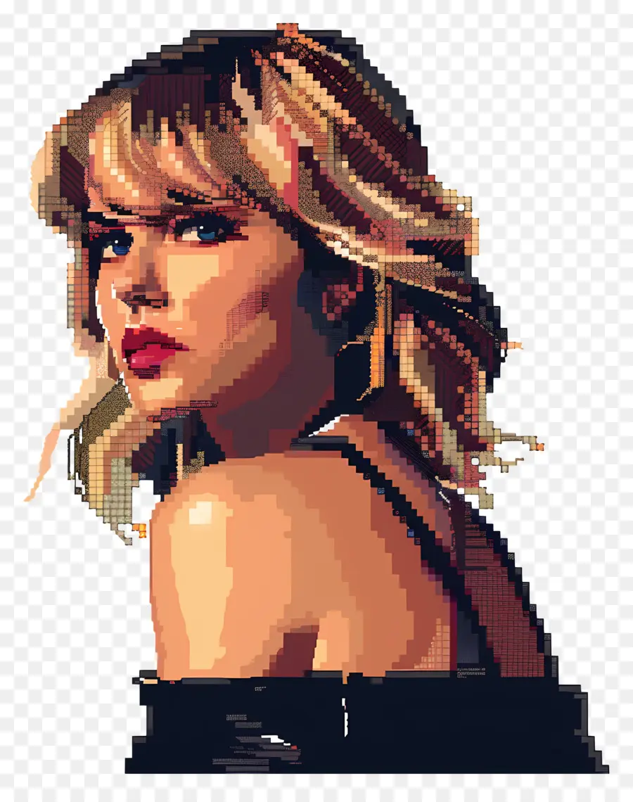 Pixel Taylor Swift，ภาพศิลปะพิกเซล PNG